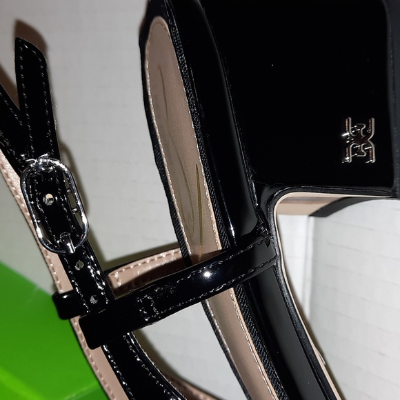 Sam Edleman Tracie black patent strappy slingback size 6 M - Picture 11 of 14
